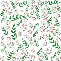 leaves watercolor seamless patterns vector