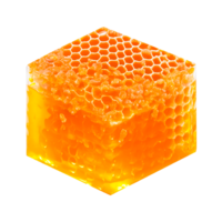 Honeycomb with honey drop AI Generative png