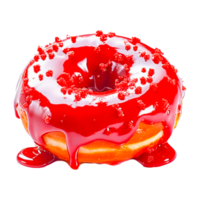 Donut Chocolat gâteau nourriture crème ai génératif png