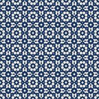 Moroccan seamless pattern. Oriental abstract motifs. Ceramic or textile net mesh pattern vector