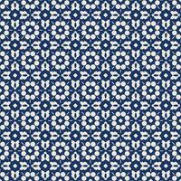 Moroccan seamless pattern. Oriental abstract motifs. Ceramic or textile net mesh pattern vector