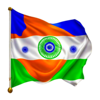 bandera de India nacional bandera ai generativo png