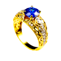 bruiloft mooi glimmend sieraden wit goud ringen met diamanten geïsoleerd Aan wit achtergrond ai generatief png