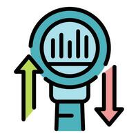 Change data icon vector flat