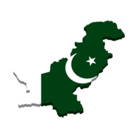 transparent Contexte drapeau de Pakistan carte collection topographique carte ai génératif png