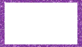 Purple frame glitter on transparent background. Rectangle element .Design for decorating,background, wallpaper, illustration png