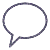 Gray Speech bubble glitter on transparent background.Speech balloon. chat bubble icon. Design for decorating,background, wallpaper, illustration. png