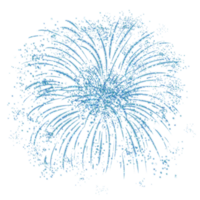 Blue fireworks design on transparent background. Fireworks icon. Design for decorating,background, wallpaper, illustration png