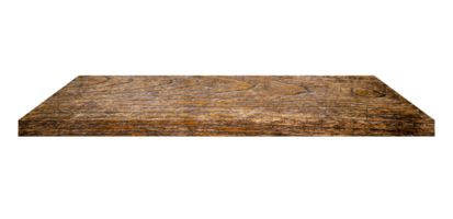 oud hout schappen tafel geïsoleerd Aan transparant achtergrond. PNG realistisch ontwerp element.