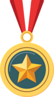 dorado estrella medalla, el primero premio diseño elemento. png