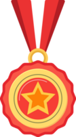 gyllene stjärna medalj, de först pris- design element. png