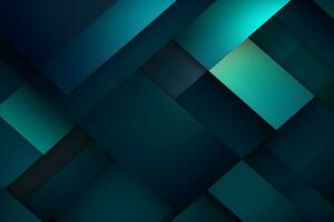 abstract background with 3D geometric blue and green design, AI generate photo