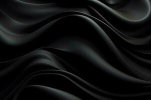 abstract graphic black wave background design, AI generate photo