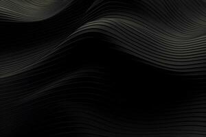 abstract graphic black wave background design, AI generate photo