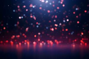 abstract background with bokeh light blue red purple colorful gradient background, AI generate photo