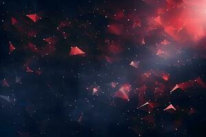 abstract background with bokeh light blue red purple colorful gradient background, AI generate photo