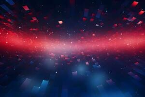 abstract background with bokeh light blue red purple colorful gradient background, AI generate photo