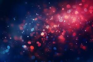 abstract background with bokeh light blue red purple colorful gradient background, AI generate photo