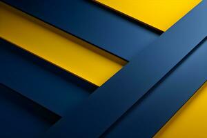 yellow and blue abstract background. Subtle abstract background, pale geometric pattern. AI generate photo