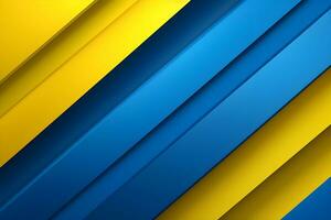 yellow and blue abstract background. Subtle abstract background, pale geometric pattern. AI generate photo
