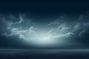 empty space and clouds sky background and foggy clouds and mock up place. Landing page concept, AI generate photo