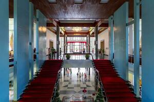 Ho Chi Minh, Viet Nam - 30 June 2023 Interior view at Independence Palace. a famous History Museum in Ho Chi Minh City, Vietnam. photo