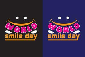 World Smile Day Vector Design