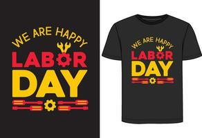 Labor Day T-Shirt Design for Your Business vector