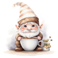 mignonne chef gnome illustration ai généré png