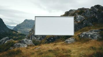 Empty billboard mockup photo