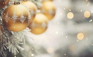 Christmas Holiday Baubles background photo