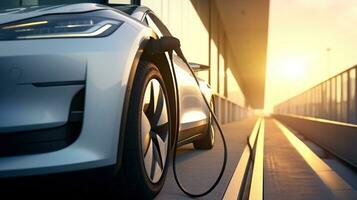 Car charging of electric vehicles photo