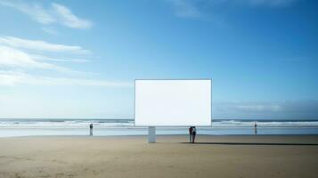 Empty billboard mockup photo