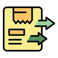 Computer management icon vector flat