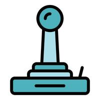 Game joystick icon vector flat