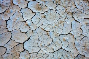 Dry cracked earth background. Global warming and climate change concept. photo