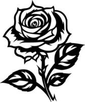 Rose - High Quality Vector Logo - Vector illustration ideal for T-shirt graphic