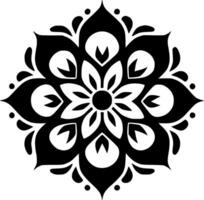 Mandala, Minimalist and Simple Silhouette - Vector illustration