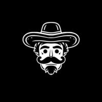 mexicano - minimalista y plano logo - vector ilustración