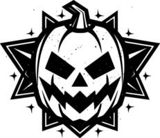 Hallowe'en - Black and White Isolated Icon - Vector illustration