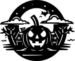 Hallowe'en, Minimalist and Simple Silhouette - Vector illustration