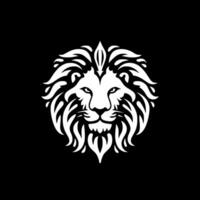 Lion, Black and White Vector illustration