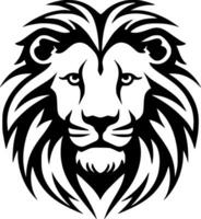 Lion, Black and White Vector illustration