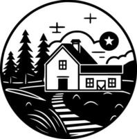 Farmhouse - High Quality Vector Logo - Vector illustration ideal for T-shirt graphic