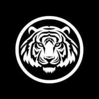 Tiger, Black and White Vector illustration