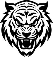 tigre, minimalista y sencillo silueta - vector ilustración