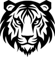 Tiger, Black and White Vector illustration