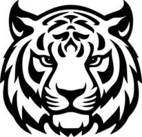 Tiger, Black and White Vector illustration