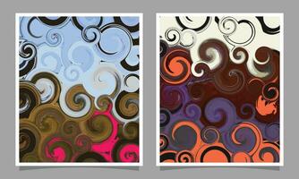 Colorful swirl marble background template copy space. Abstract backdrop design for poster, banner, flyer, or magazine cover. vector