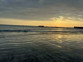 Sunset on the beach photo